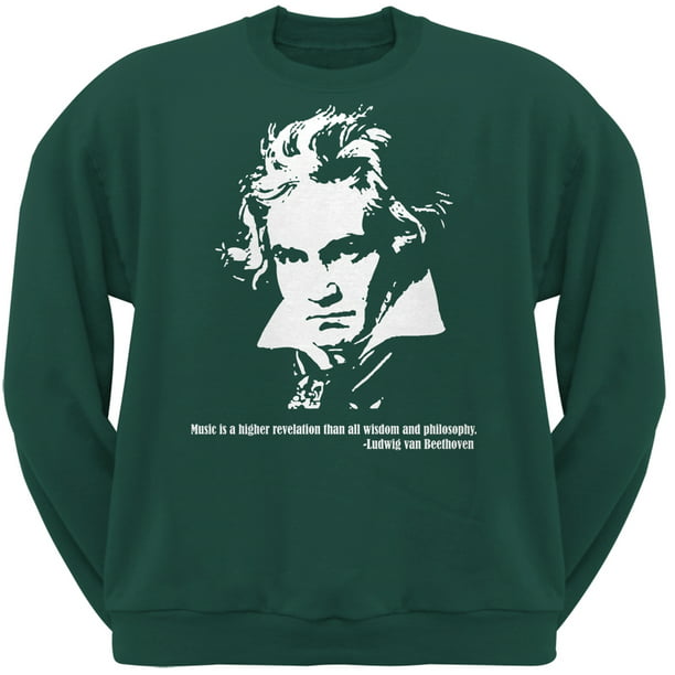 Beethoven Forest Green Adult Sweatshirt 